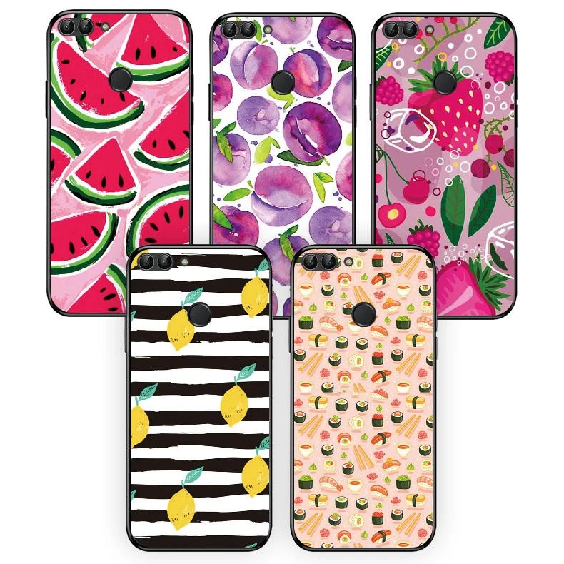 Для HUAWEI P smart Flower чехол для телефона ENJOY 7S силиконовый мягкий задняя крышка фрукты