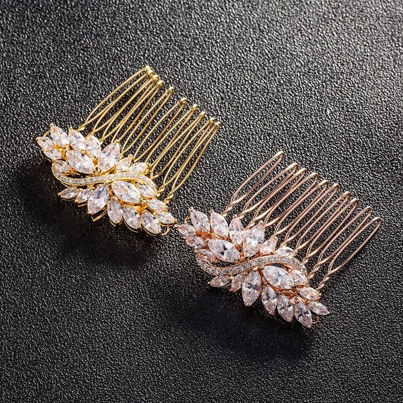 Женская свадебная тиара гребень с фианитом аксессуар для волос|tiara headpiece|wedding hair