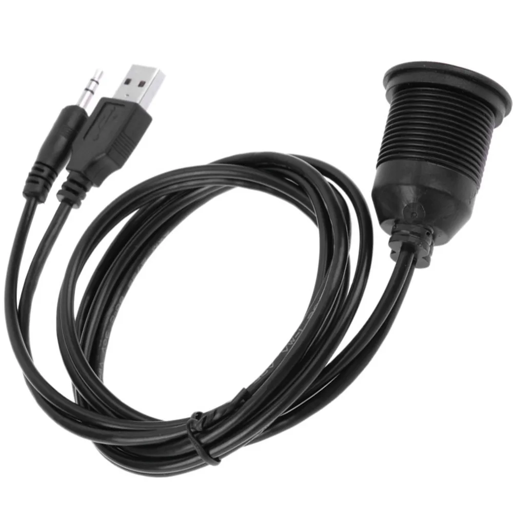VODOOL приборной панели автомобиля мото панель скрытого монтажа USB 2 0 3 5 мм м/ф Окс