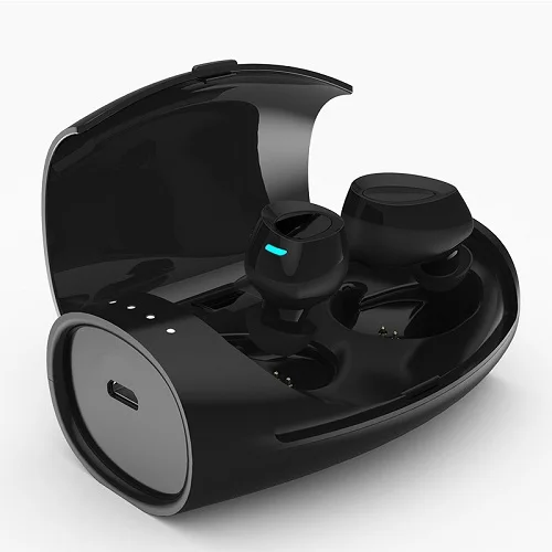A Высокое качество наушники-вкладыши TWS с Беспроводной Bluetooth наушники со светодиодными огнями V5.0 хэндс-фри беспроводные гарнитуры спортивные наушники с микрофоном для IOS Android TWS-ES60 - Цвет: A