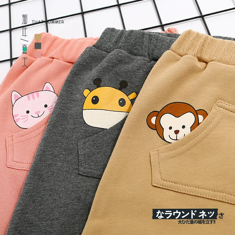 2018 Осенние брюки для младенцев мультфильм животных Штаны детские плавки | Мать и