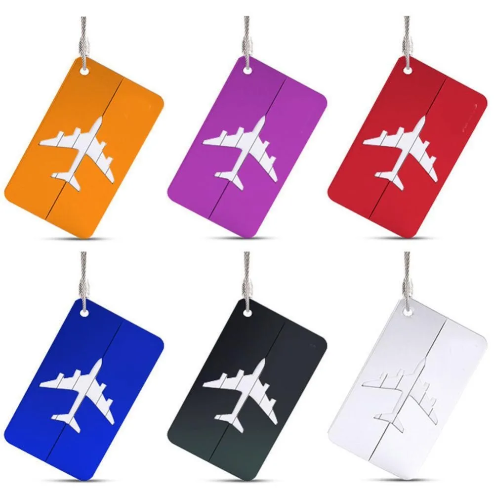 Дорожные портативные багажные бирки из алюминиевого сплава ярлыки для багажа