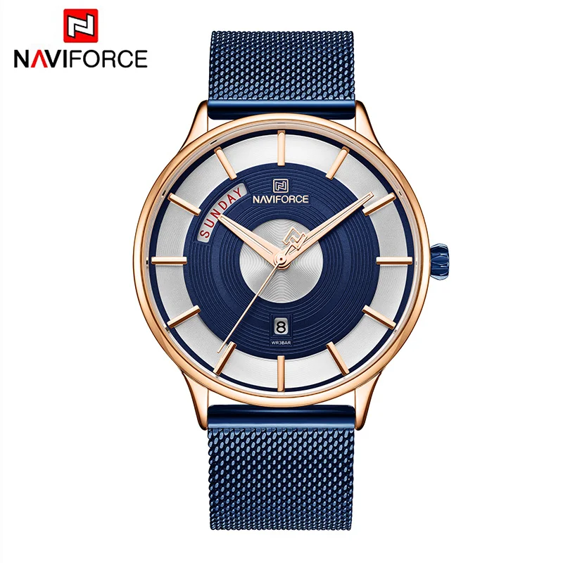 Naviforce, мужские часы, ультра тонкие, синие, из нержавеющей стали, Роскошные, мужские часы, синие, мужские, s часы, лучший бренд, Роскошные, мужские часы, наручные часы