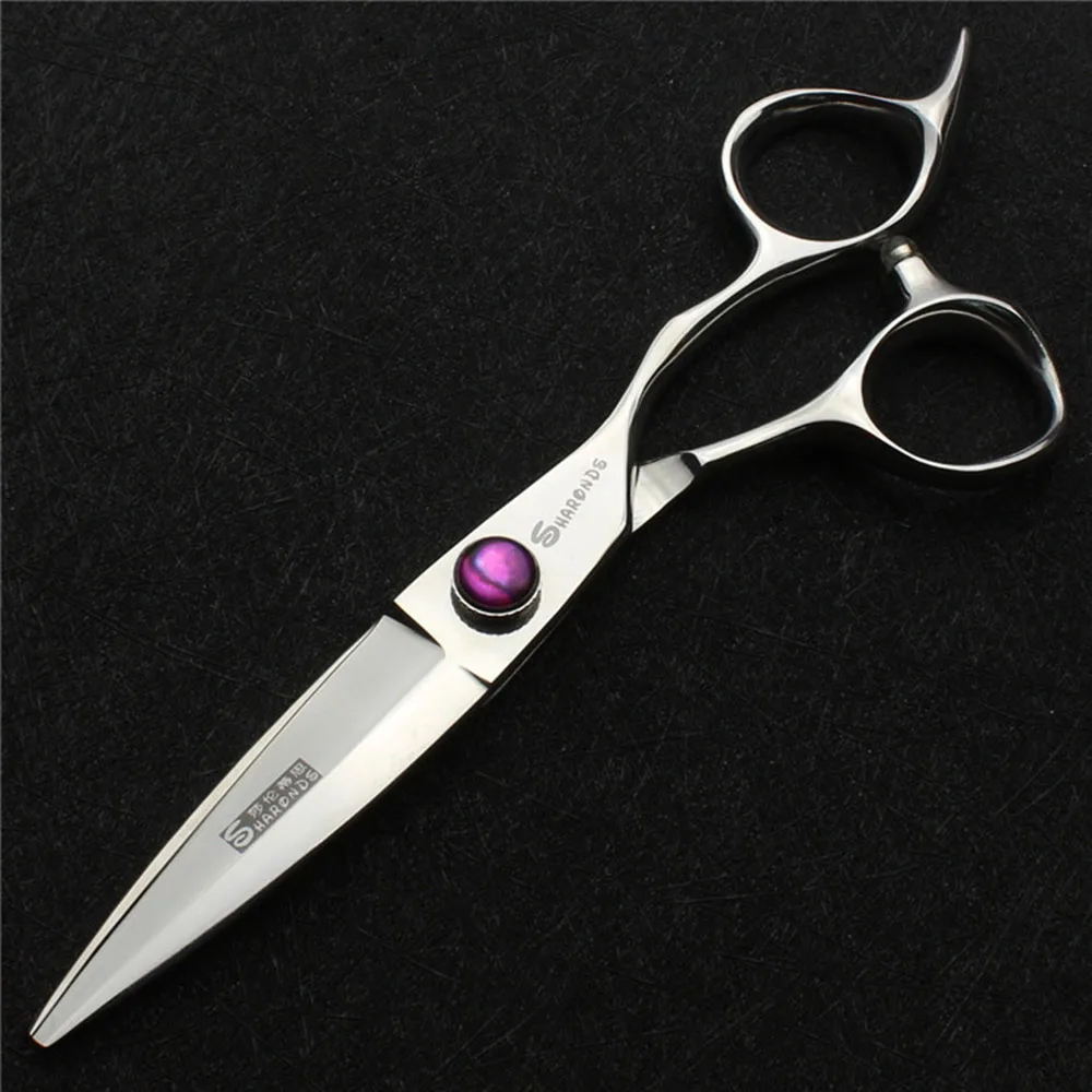 Silver scissors Профессиональные Парикмахерские ножницы 6,0 дюймов ножницы-ланцет Япония 440c ножницы из нержавеющей стали парикмахерские магазинные ножницы - Цвет: Silver scissors