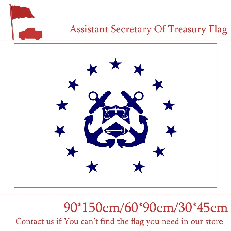 Флаг министерства США 30*45 см флаг автомобиля 90*150 60*90 3x5ft помощник казначейства