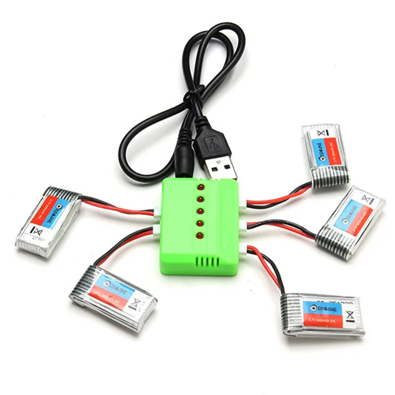 Новейшая модель Eachine H8 мини Квадрокоптер запасные Запчасти 3D Батарея 3 7 V 260 мАч RC
