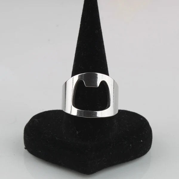Beer bottle opener rings 316L Stainless Steel finger ring men women jewelry wholesale | Украшения и аксессуары