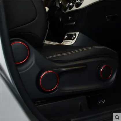 6 шт./компл. регулируемое кольцо из алюминиевого сплава для сиденья Mercedes Benz A B CLA GLA