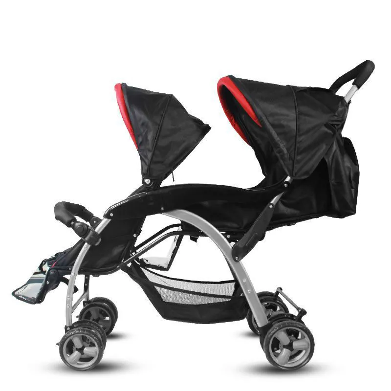 Новые Близнецы Детская Коляска Складной Детские Коляски Для Двойни Light Weight Travel