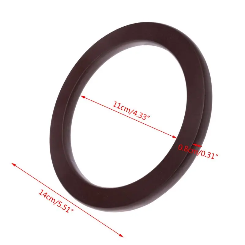

Wood Round Shaped Handle ReplaceMant for Handbags WoMan Travel Causal Beach Bags
