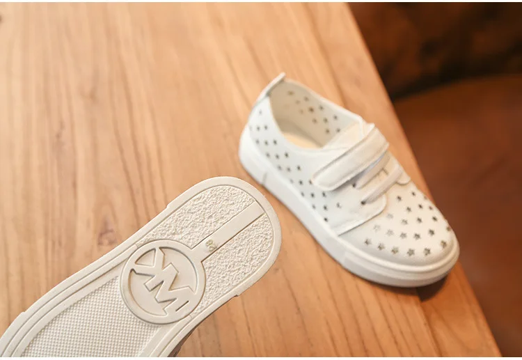 2019 обувь для девочек весна и осень модные открытые кроссовки дышащие Спортивные