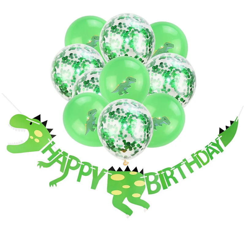 День рождения детей мальчика воздушные шары для вечеринок мультяшный динозавр