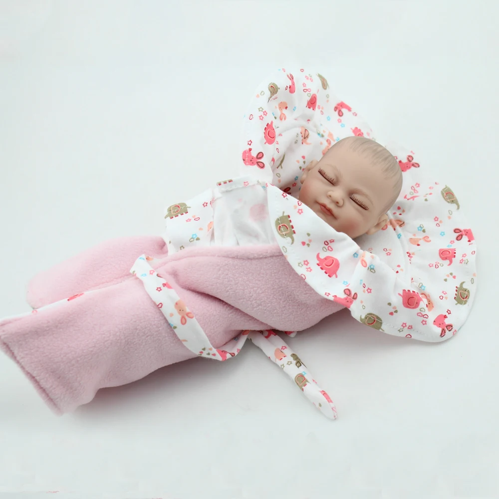 Мягкая виниловая кукла 10 дюймов Preemie настоящая силиконовая Спящая девушка Reborn