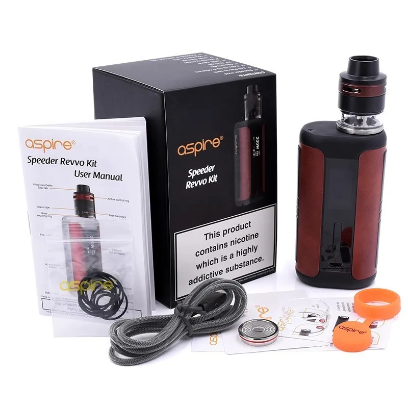 

Original 200w Vape Aspire Speeder Revvo Kit 3.6/2ml Tank Atomizer Box Mod Vaporizador Electronic Cigarette Kit Vaper pk G-priv 2