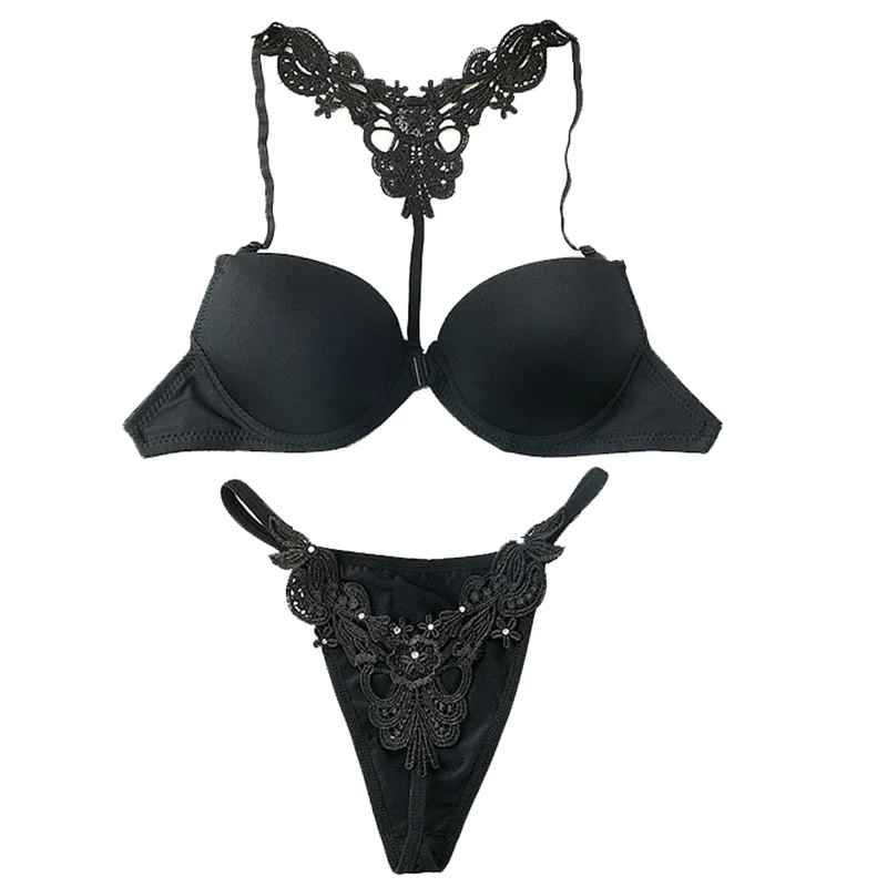Женское Бесшовное нижнее белье с бантом и эффектом пуш ап|sexy bra|women sexy brafront closure |