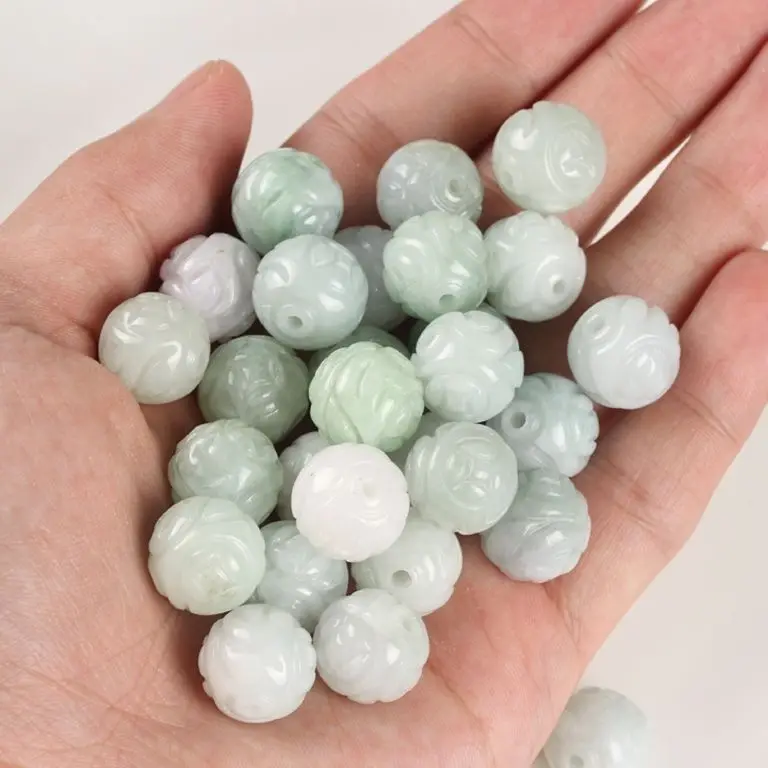 20 шт. китайские натуральные Jadeite резные монеты свободные бусины оптовая