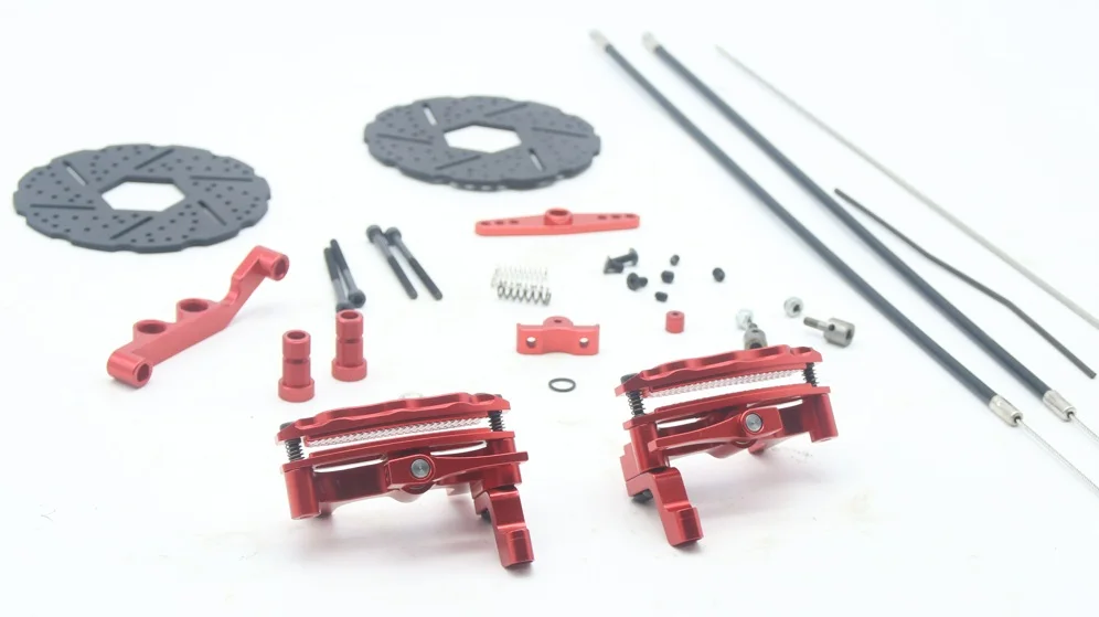 red Кабельная Тормозная система для 1/5 HPI Rovan km Baja 5B 5T SS 5SC Rc автозапчасти - Цвет: red
