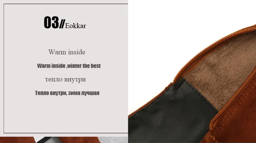Eokkar/ г. Большие размеры 45, женские ботфорты на очень высоком каблуке Теплые черные зимние сапоги с острым носком на шпильке размеры 34-45