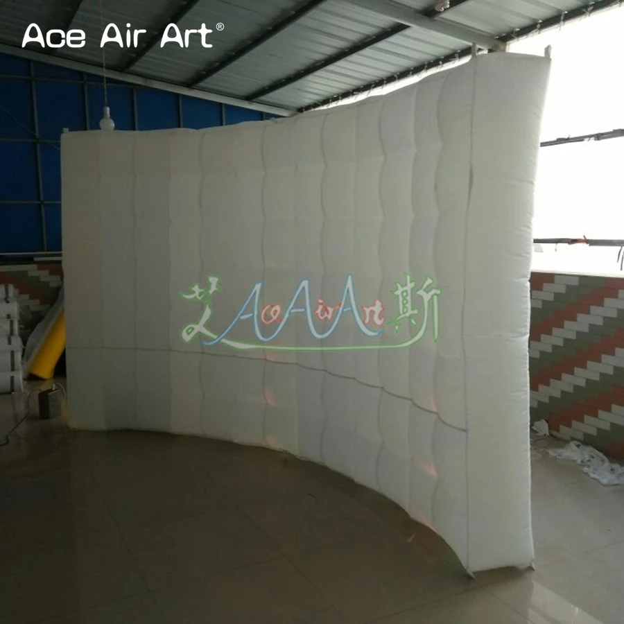 

Cheapest led inflatable wall, Curve photo booth/foto booth wall,DJ stands exhibition station for sale