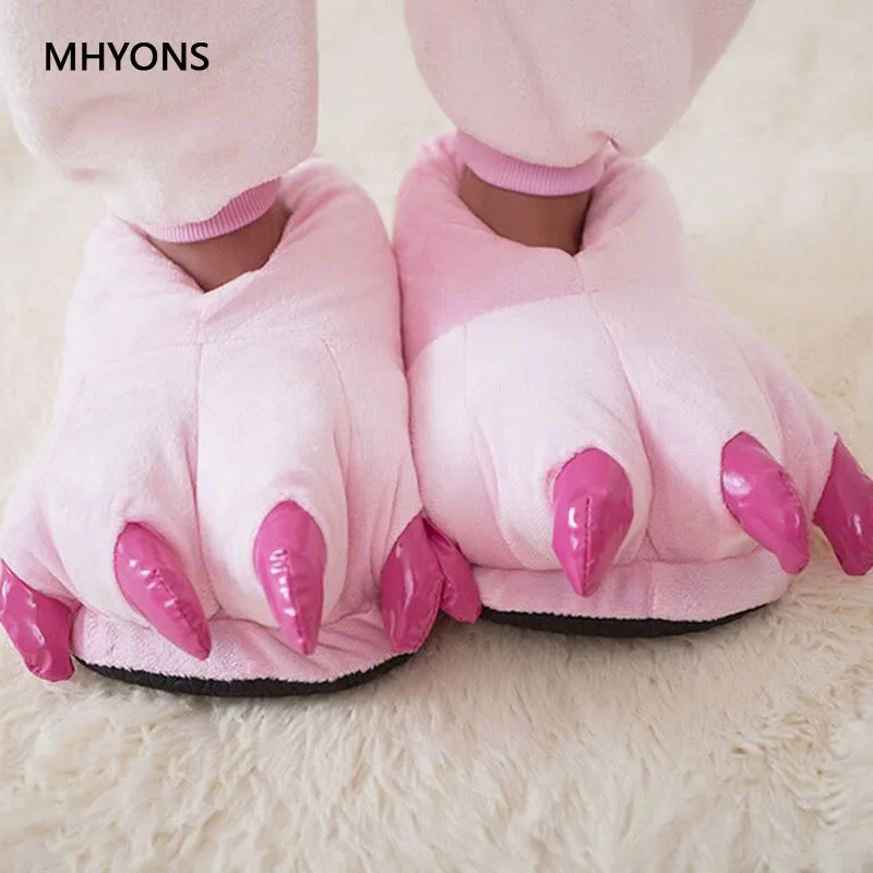 Тапочки унисекс домашние детские с рисунком животных теплые Симпатичные тапочки