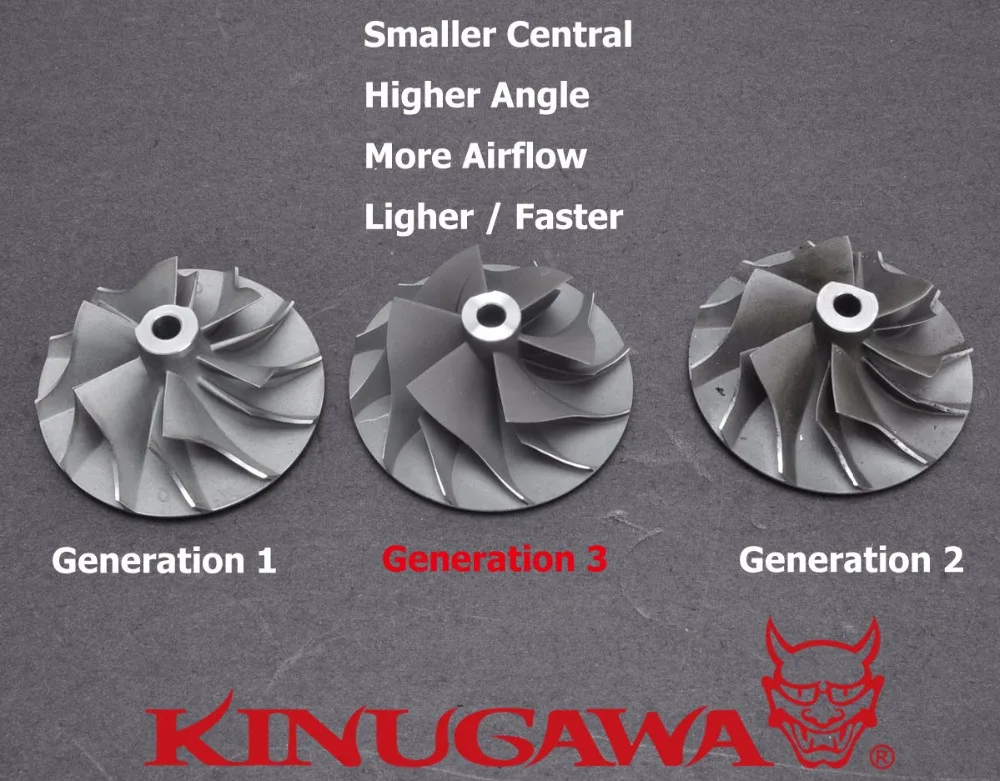 Колесо компрессора Kinugawa 52 5/68 мм для Mitsubishi TD05 TD06 TD06SL2 TD06H 20G (Stage 3) | Автомобили и
