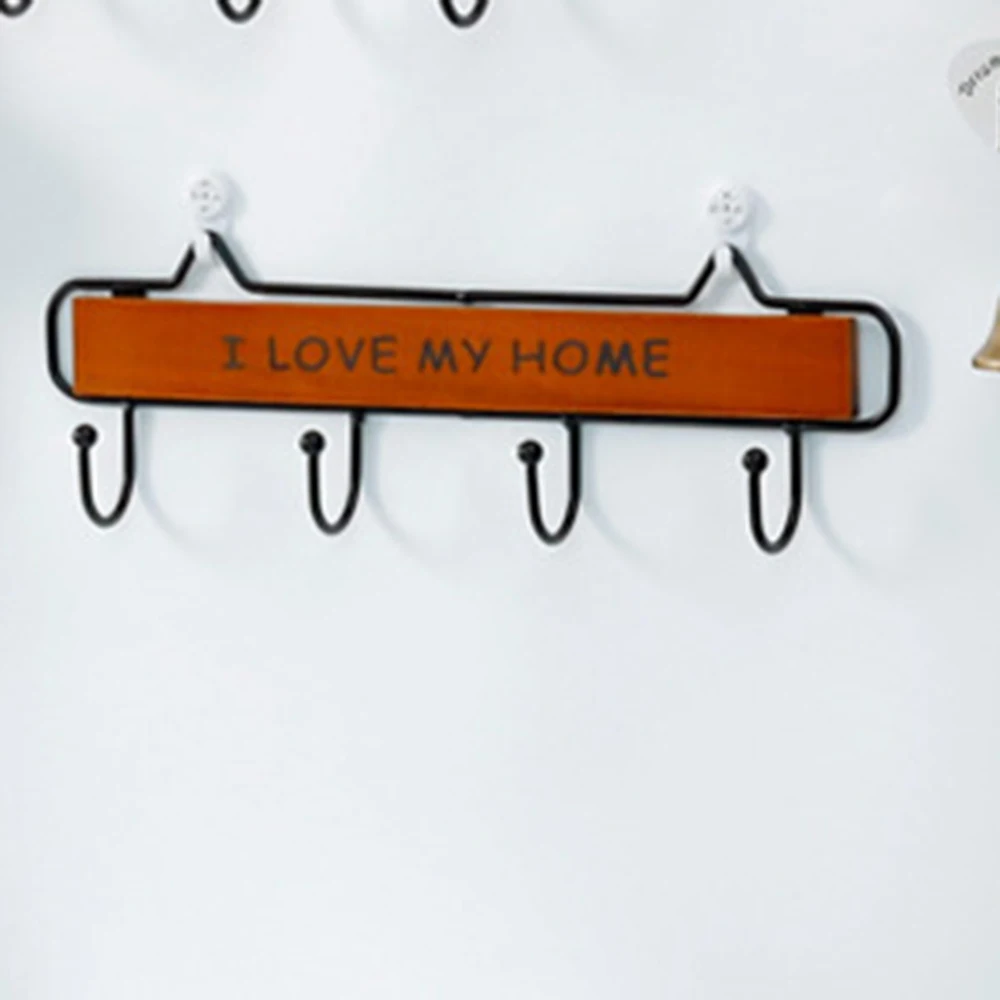 4 Крючки настенная одежда вешалка для шляп ключница Прачечная подвесная полка