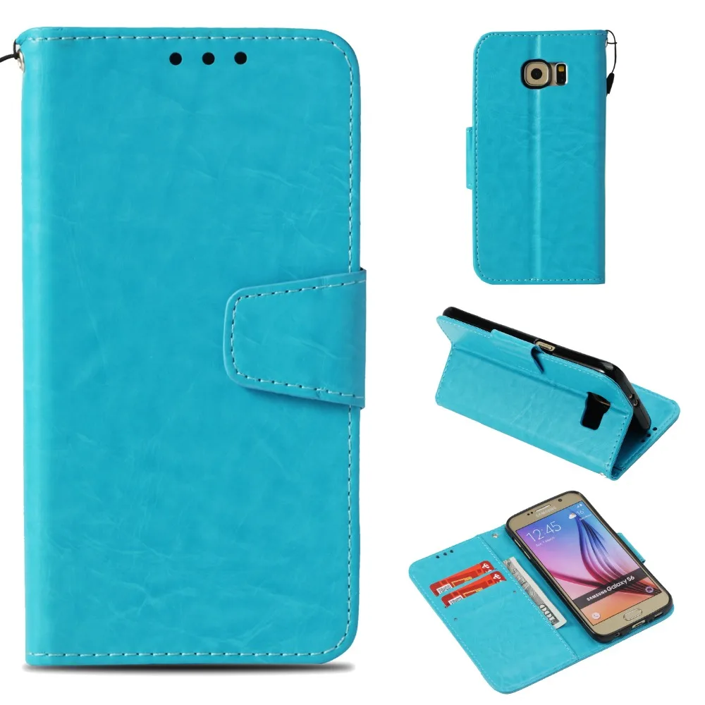SjuzyyU Телефон чехол для samsung Galaxy S6 2018 принципиально искусственная кожа флип