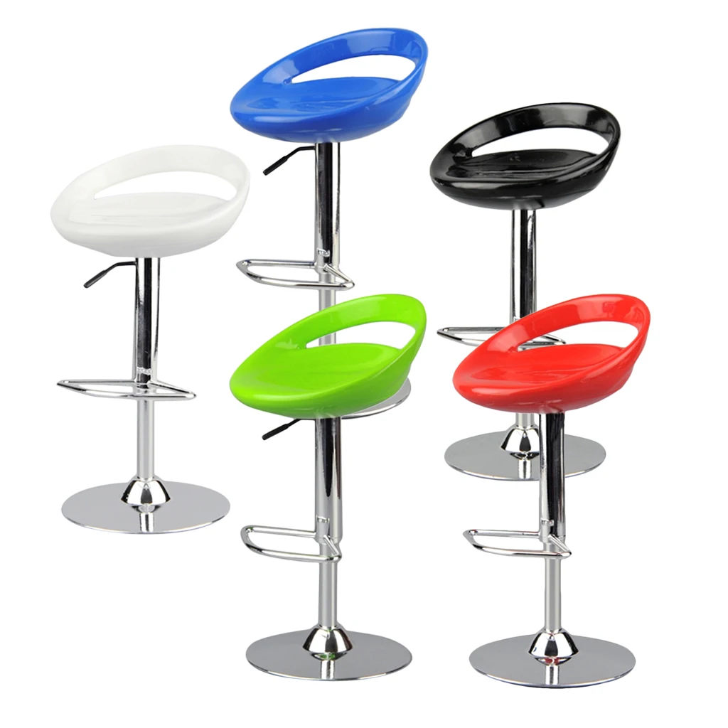 Вращающийся Круглый шарнирный стул для кукольного домика семейного бара со