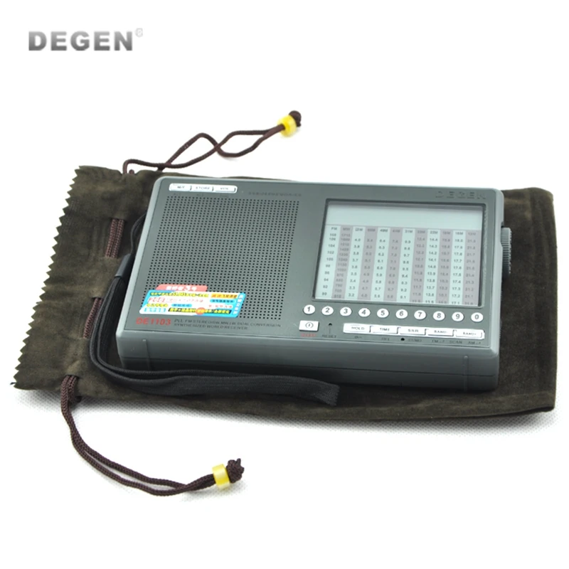 Высокая производительность DEGEN DE1103 DSP радио FM AM SW MW полный диапазон карман fm