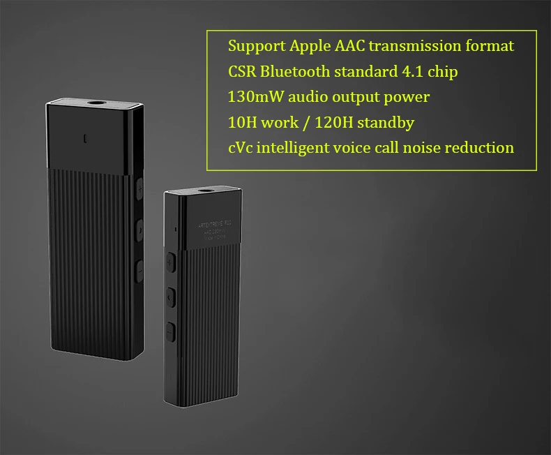 Bluetooth 5,0 усилитель для наушников CSR& DAC Amp& USB приемник звуковой карты с автономным локальным регулятором громкости Встроенный микрофон