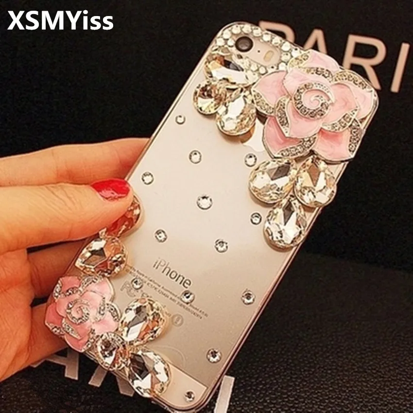 Роскошный чехол для iphone X XS MAX XR 6 6S 6splus 7 8 plus XSMYiss ручной работы со стразами и