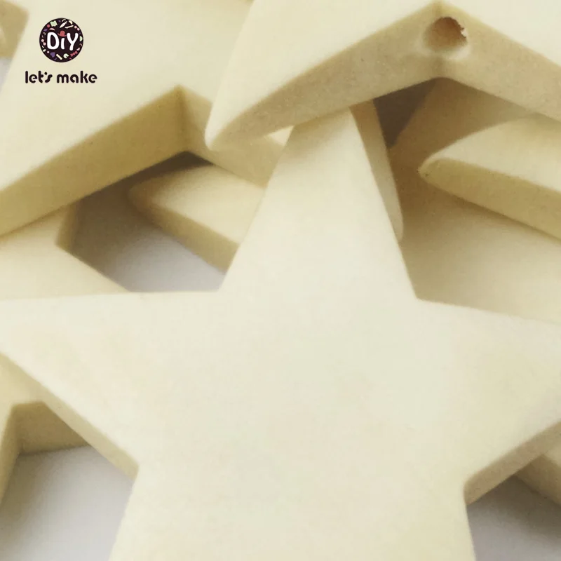 Let's Make 100pcs 40mm Romatic Style Wood Star Chipboard Fashion Home Decorations DIY pendant Christmas Party Scrapbooking | Мать и