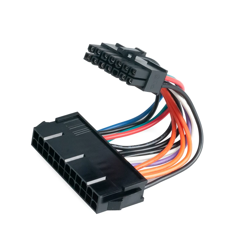 Кабель питания 10 см шнур 18AWG провод ATX 24 контакта на 14 контактов адаптер-кабель для