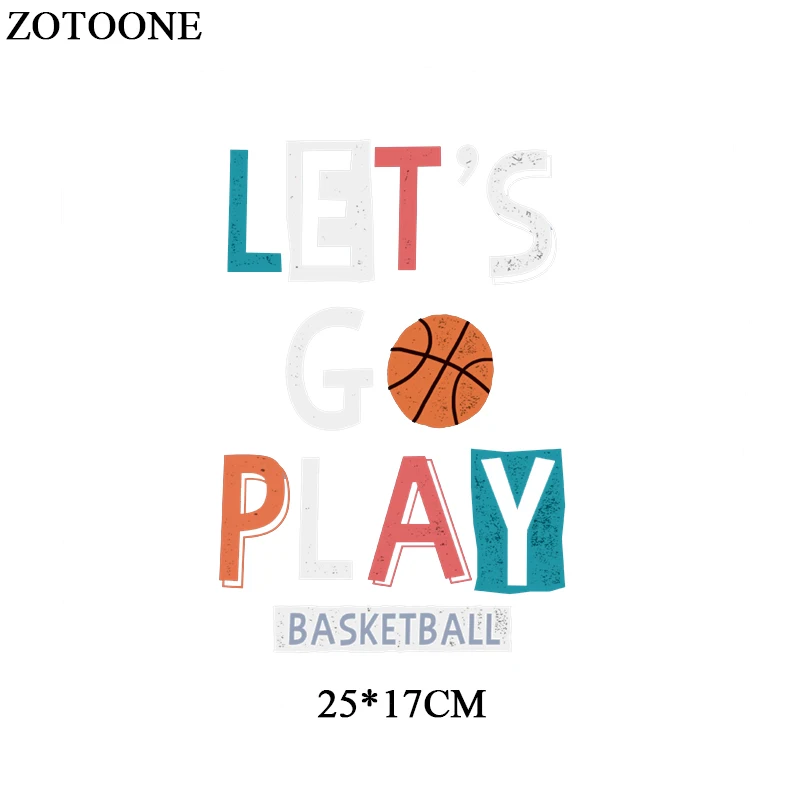 Нашивка для баскетбола ZOTOONE термонаклейка одежды самодельные нашивки футболок и