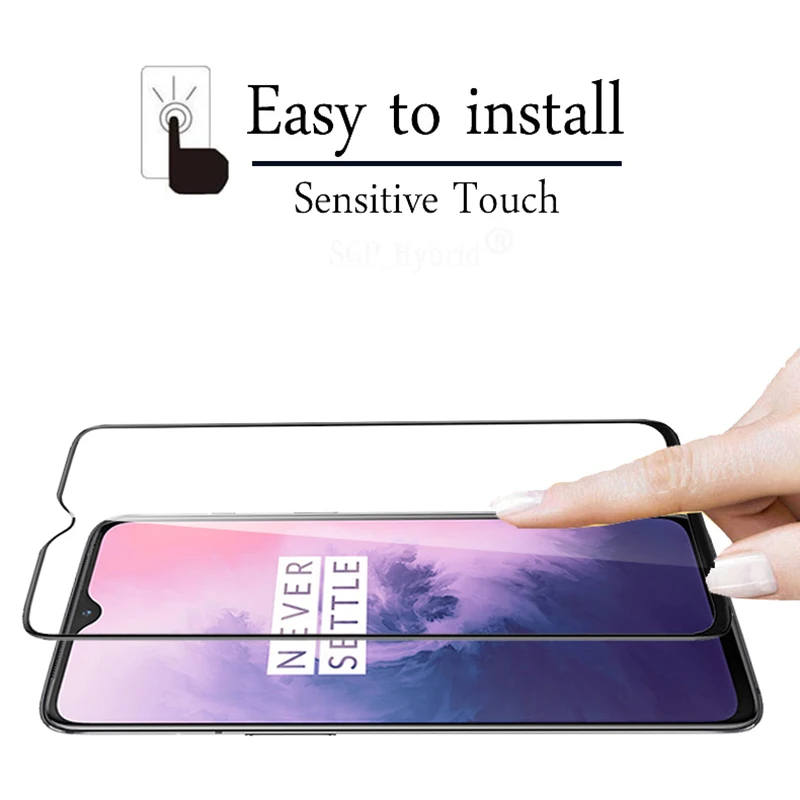 Стекло для OnePlus 7 полное покрытие искусственное стекло защита экрана закаленное 6