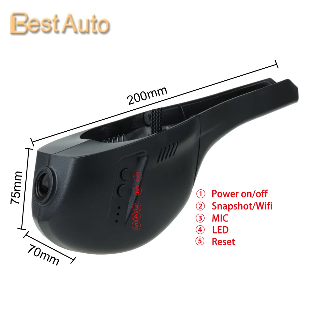 1920*1080P Автомобильный Wifi DVR для Volkswagen CC Low/Sharan 2015 подключение скрытой установки Sony