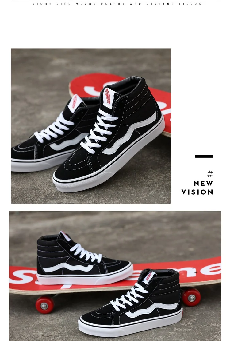 2019New Arrival Women's Casual Shoes Canvas Round Toe Lace-up Flange Korean Style Breathable No-slip All-match Dunk High | Обувь