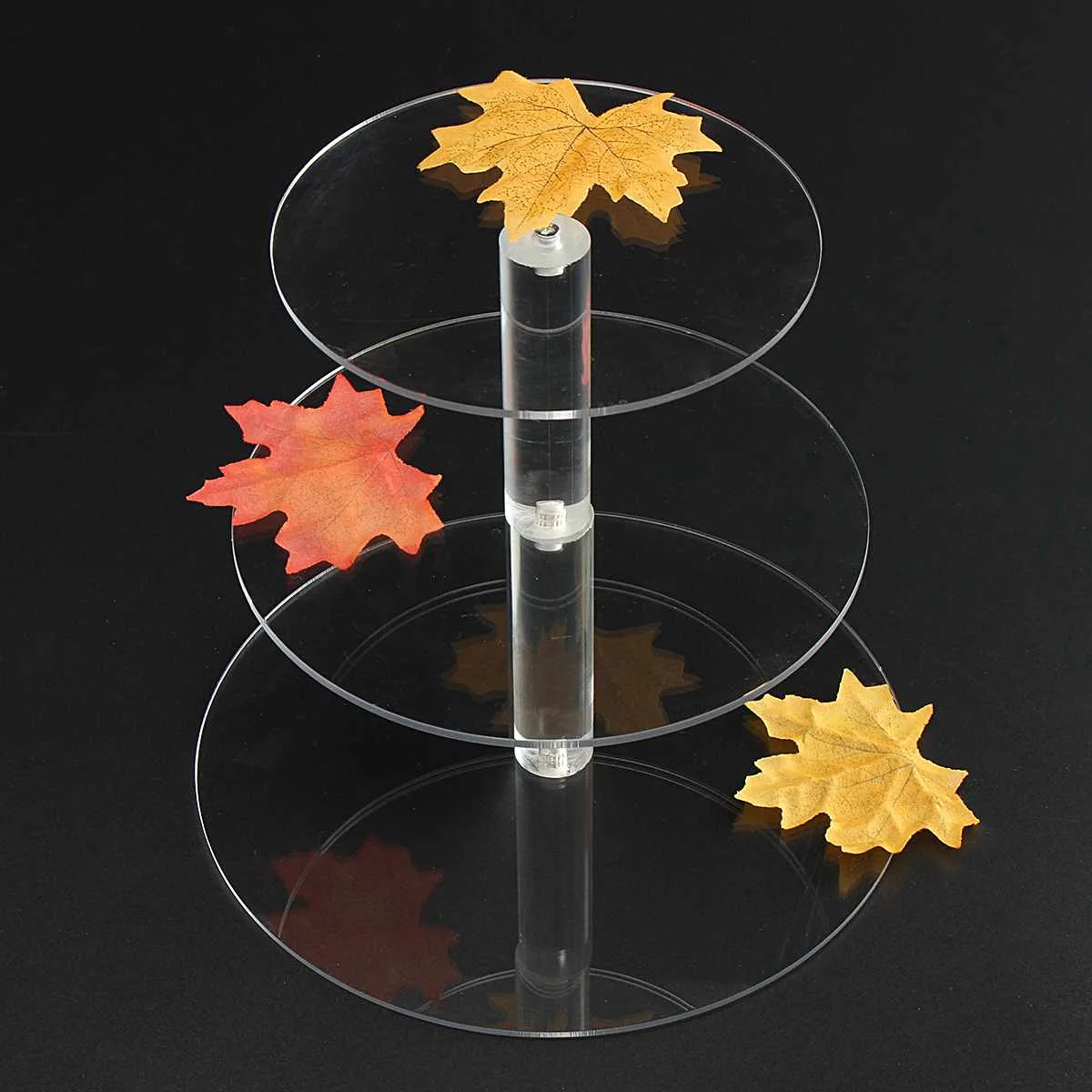 3/4/5/6 Tier Clear White Round Cup Cake Stand Acrylic Cupcake Stand Supplies Display Tower Wedding Birthday Party Decoration - Цвет: 3 Tier