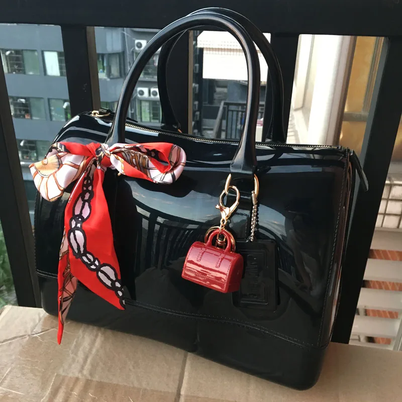 JELLYOOY 30 см необычная большая женская силиконовая Сумочка желе бутиковая сумка