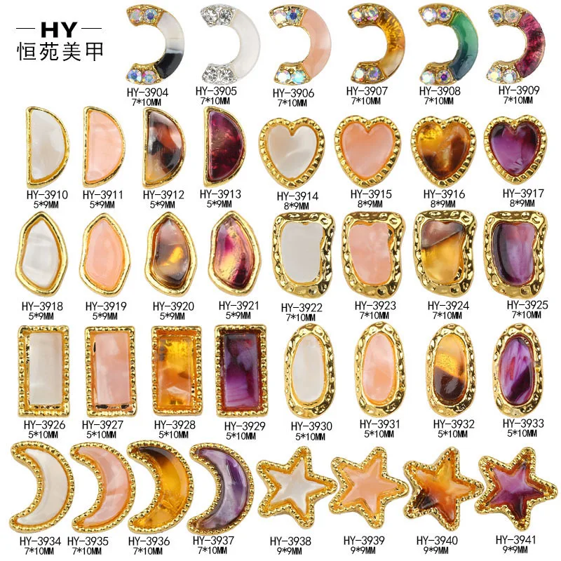 

Имитация ногтей, сплав, украшения, звезда, Лунная ракушка, дрель для ногтей, Персиковое сердце, украшение для ногтей