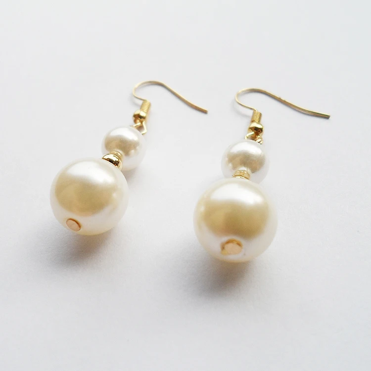 Новая модель 12 мм поддельные жемчужные лужи бусы серьги для женщин хорошее