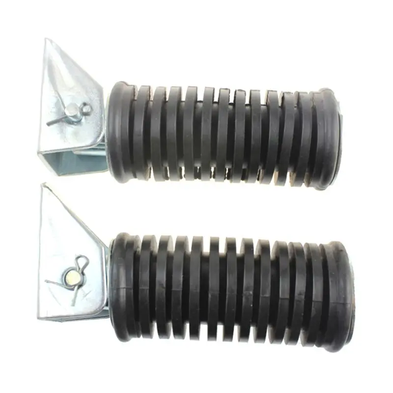 

New High Quality Motorcycle Rear Footpegs Plate Footrest Rubber Pad Grip Cover for Suzuki 125cc GN 125 Accessory qiang