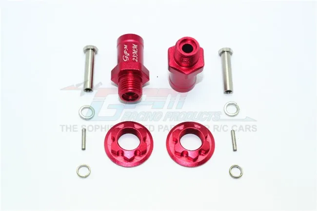 1/10 AXIAL YETI 90026 ALLOY FRONT HEX ADAPTORS 23MM -SET ADT023MM for 17mm hex wheels and 4mm wheel shaft | Игрушки и хобби