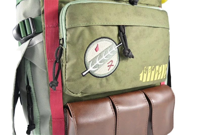 Рюкзак Boba Fett из Звездных войн армейский зеленый рюкзак с вышивкой повседневный