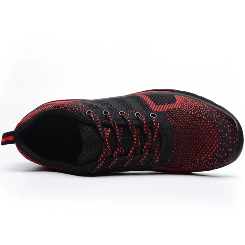 Модные рабочие защитные ботинки из дышащей сетки со стальным носком мужские на