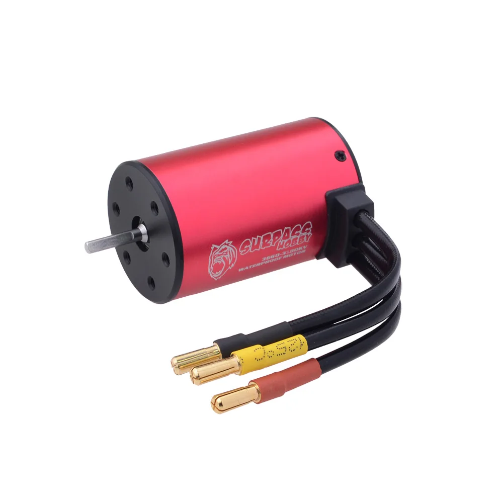 SURPASS HOBBY 3660 3100KV 4200KV 2S 5mm Shaft Brushless Motor Waterproof Sensorless for 1:10 RC Drift Off-road Climbing Car | Игрушки и