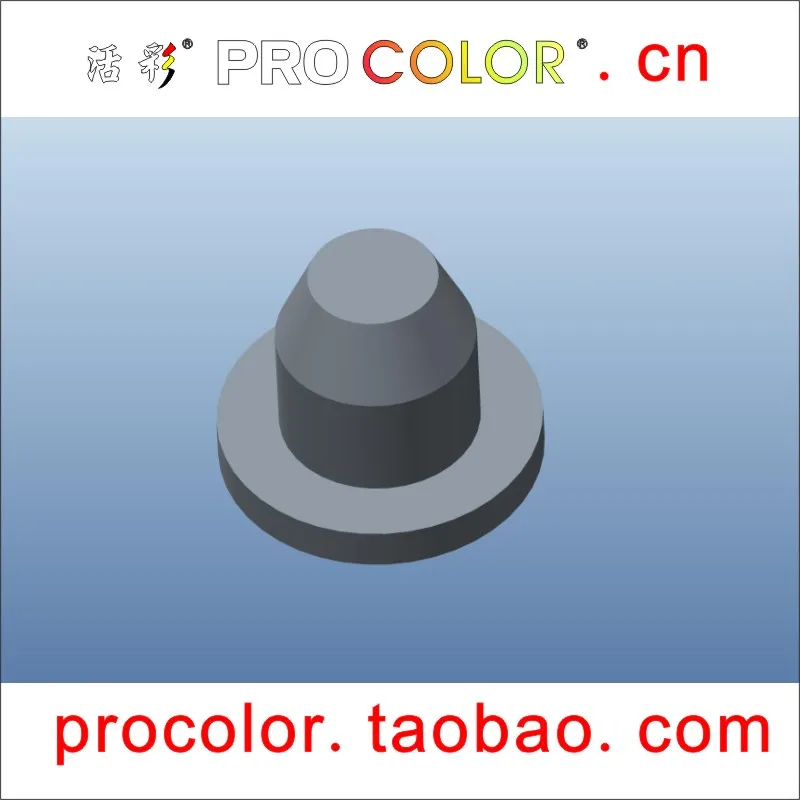 Индивидуальная Силиконовая Резиновая короткая пробка с отверстием 4 мм