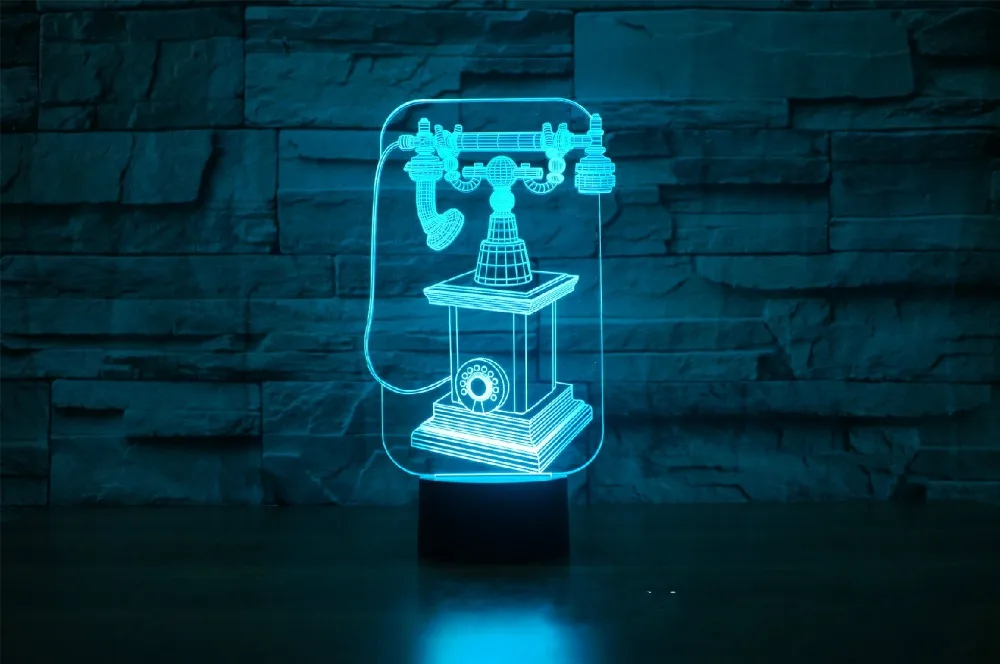 Восстанавливающий древний путь телефонный 3D ночник креативная визуальная