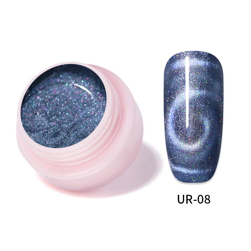 UR-08 Ur Sugar 5 мл метеорит широкий Гель-лак для ногтей с эффектом «кошачий глаз» лак Блестящий Блеск 3D Магнитный Гель-лак замачиваемый УФ светодиодный Гель-лак для ногтей - Цвет: UR-08