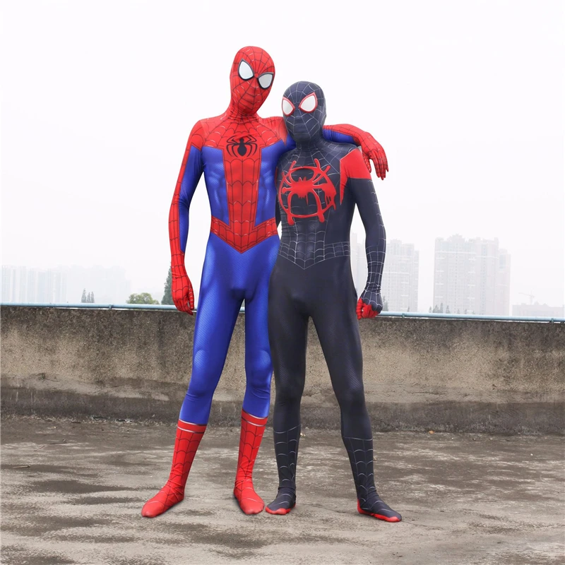 Человек-паук: в костюмы спайдермена Kostuum Spider Rood blauw Zwart Man Pak Volwassenen Kinderen Zenta Косплей |